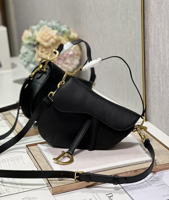 Christian Dior CD Saddle Bag with Leather Strap 3351 3397