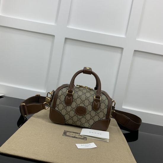Gucci Ophidia GG Supreme Mini Top Handle Boston Bag 723307