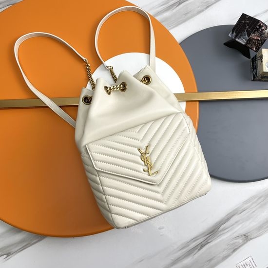 Yves Saint Laurent YSL Lambskin Backpack 672609.Zx