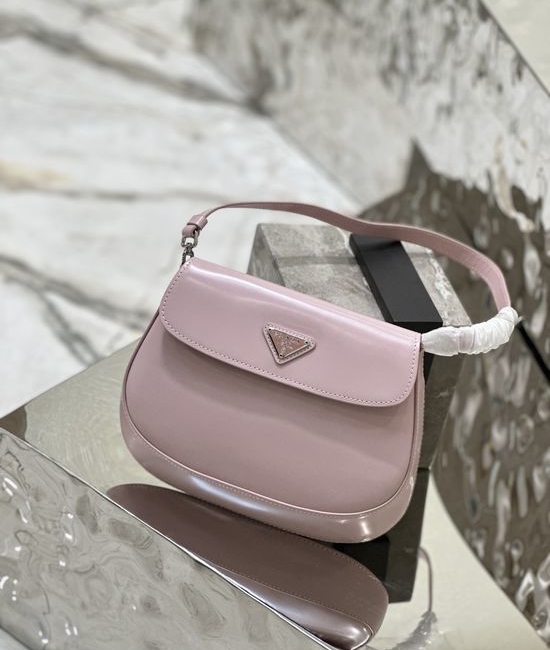 Prada Cleo Flap Leather Shoulder Bag 1BD311