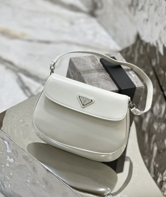 Prada Cleo Flap Leather Shoulder Bag 1BD311