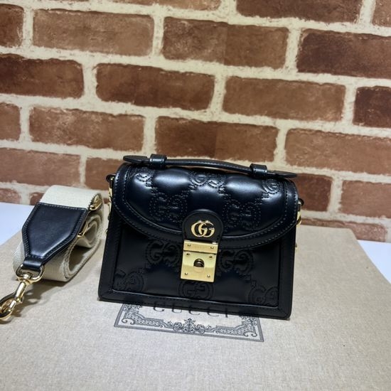 Gucci Crossbody Bag Black Embroidered G 724499