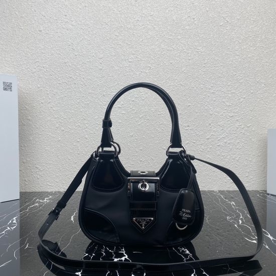 Prada Moon Handbag Imported Nylon Leather 1BA381