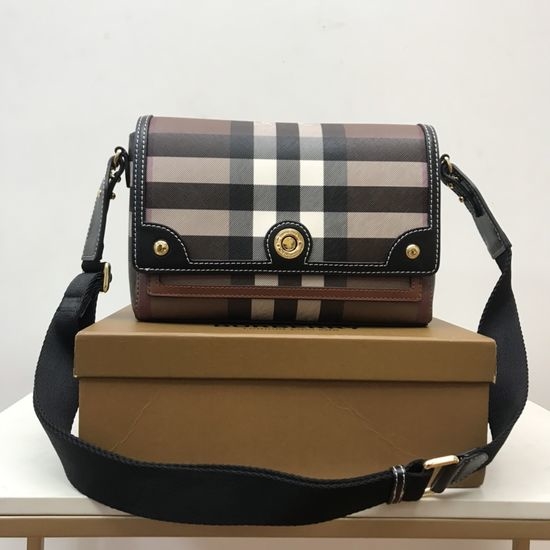 Burberry Monogram Stripe E-Canvas Crossbody Bag 80193661