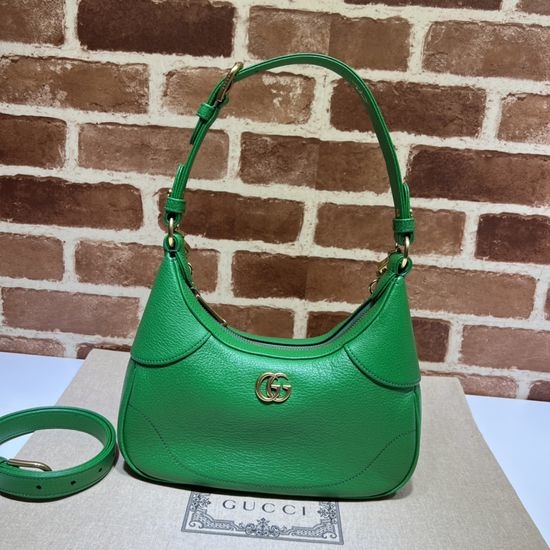 Gucci Shoulder Bag Bright Green Goatskin 731817