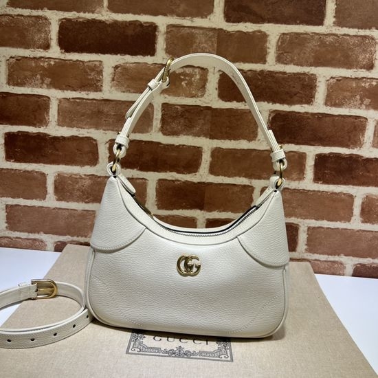 Gucci Shoulder Bag Off-white Goatskin 731817