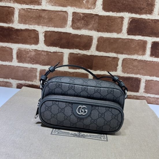 Gucci Handbag Grey Pig Pattern 722557