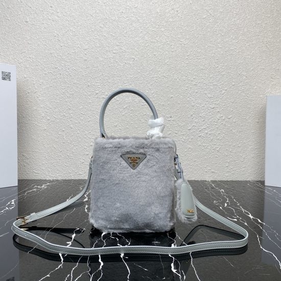 Prada Panier Wool Bucket Bag 1BA373