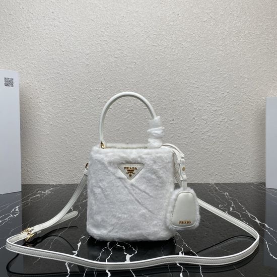 Prada Panier Wool Bucket Bag 1BA373