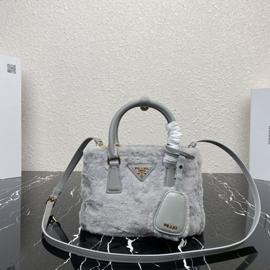 Prada Galleria Mini Bag with Wool Pendant 1BA906
