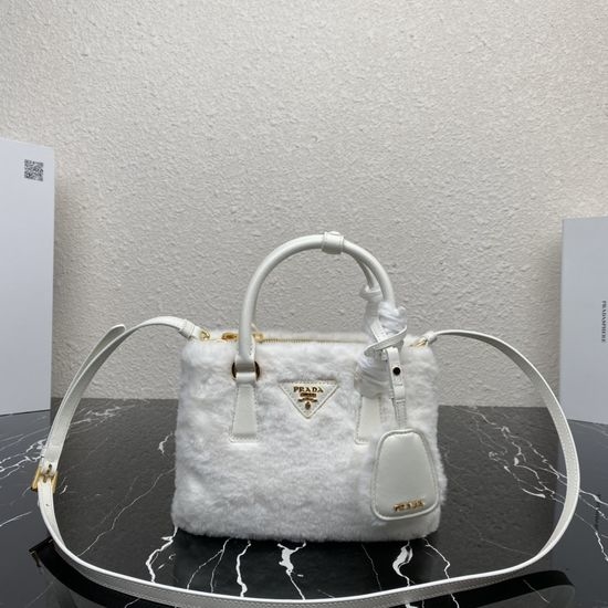 Prada Galleria Mini Bag with Wool Pendant 1BA906