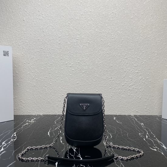 Prada Glossy Leather Phone Bag 1BH185
