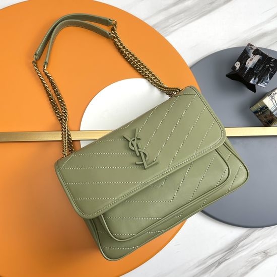 Yves Saint Laurent YSL Niki Lambskin Shoulder Bag 498894
