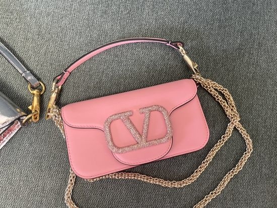 VALENTINO GARAVANI MINILOC Crystal Leather Bag 1133S