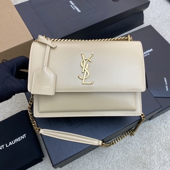 Yves Saint Laurent YSL Sunset Textured Leather Bag 442906