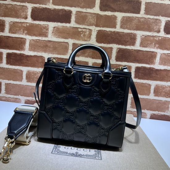 Gucci Black Leather Shoulder Bag 728309