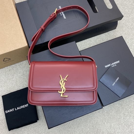 Yves Saint Laurent YSL SOLFERINO Textured Leather Shoulder Bag 634305