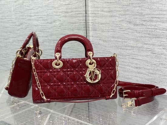 Christian Dior CD D-joy Medium Patent Leather Bag 9250