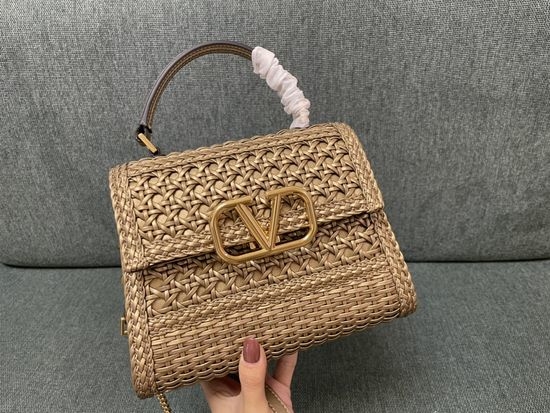 Valentino VSLING Woven Briefcase Bag 0530