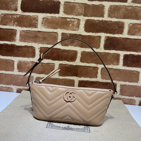 Gucci Rose Beige Leather Casual Crossbody Bag 739166