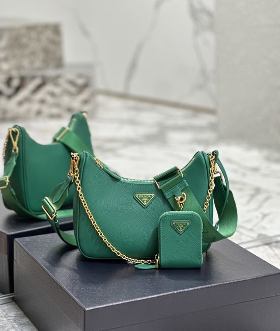 Prada Re-Edition Hobo Leather Bag 1BH204