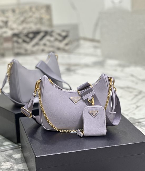 Prada Re-Edition Hobo Leather Bag 1BH204