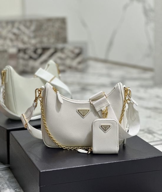 Prada Re-Edition Hobo Leather Bag 1BH204