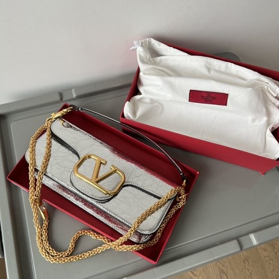 Valentino VLogo Calfskin Handbag with Chain 1133