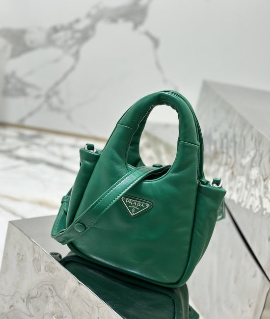 Prada Mini Lambskin Basket Bag 1BA359