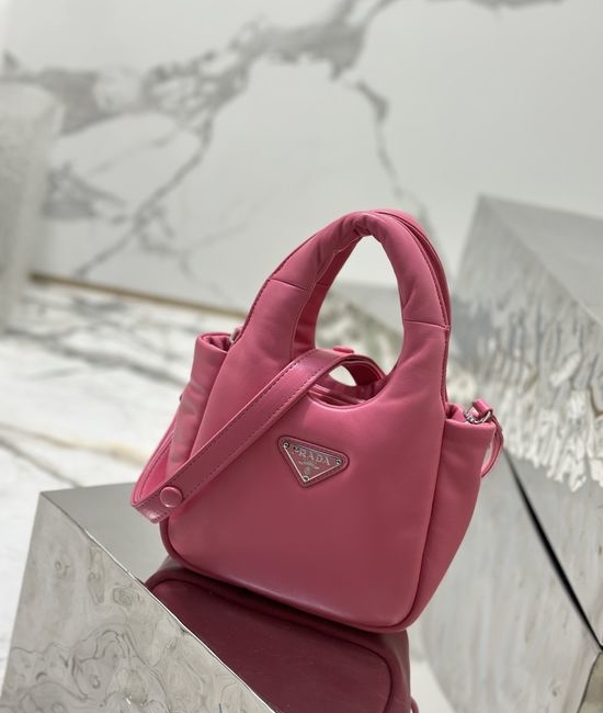 Prada Mini Lambskin Basket Bag 1BA359
