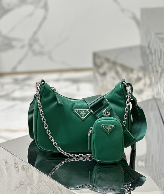 Prada Lambskin Shoulder Bag 1BH204