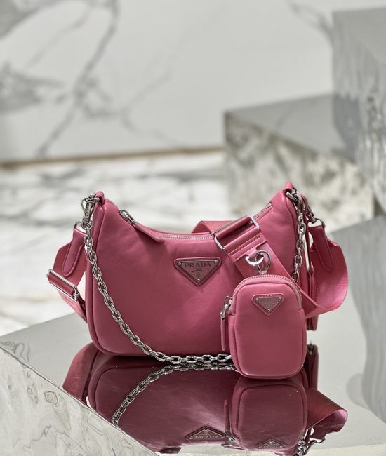 Prada Lambskin Shoulder Bag 1BH204