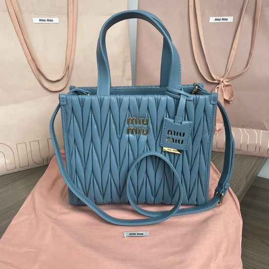 Miu Miu Matelasse Lambskin Tote Bag 5BG263