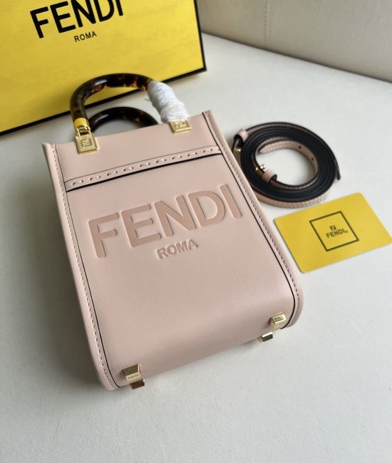 Fendi Sunshine Mini Leather Tote Bag 208
