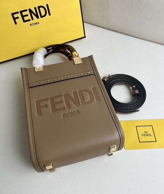 Fendi Sunshine Mini Leather Tote Bag 208
