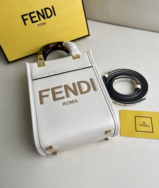 Fendi Sunshine Mini Leather Tote Bag 208
