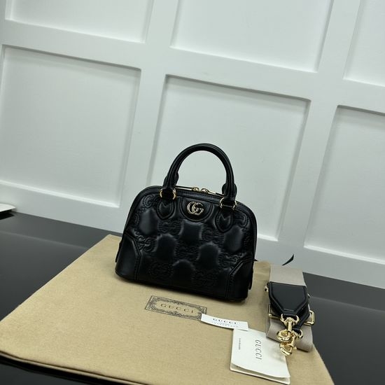Gucci Handbag Black Embroidered 727793