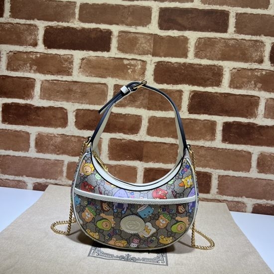 Gucci Shoulder Bag Animal Print PVC 726843