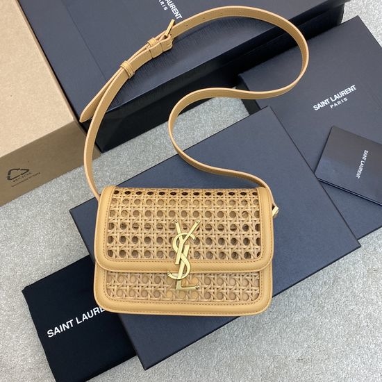 Yves Saint Laurent YSL Solferino Woven Leather Bag 634306