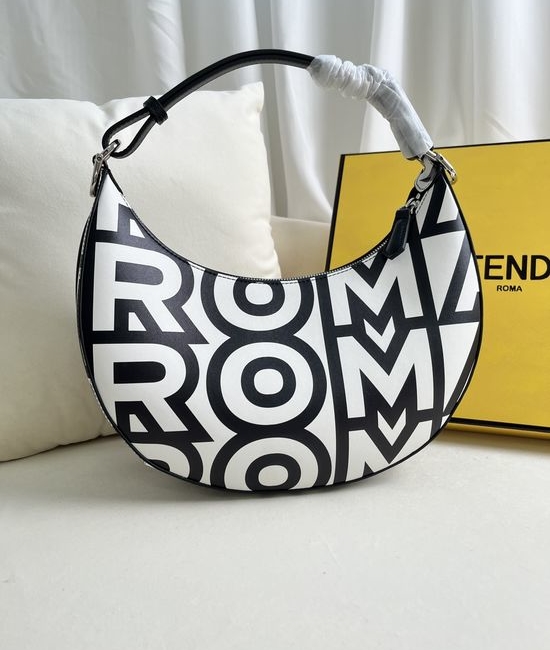 Fendi Fendigraphy Curved Underarm Bag 205