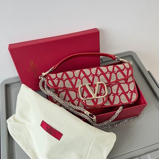 Valentino Locò VLogo Leather Handbag 1133L