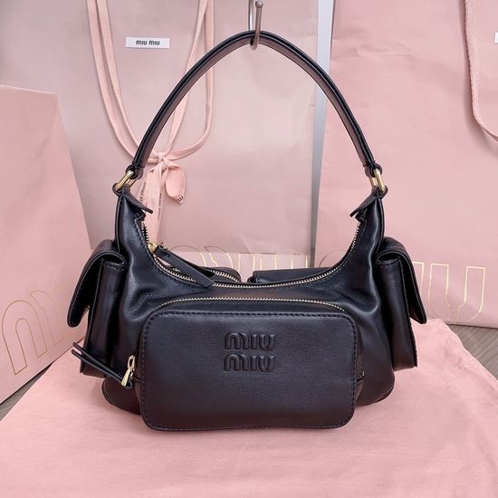 Miu Miu Lambskin Multi Pocket Biker Bag 5BC146