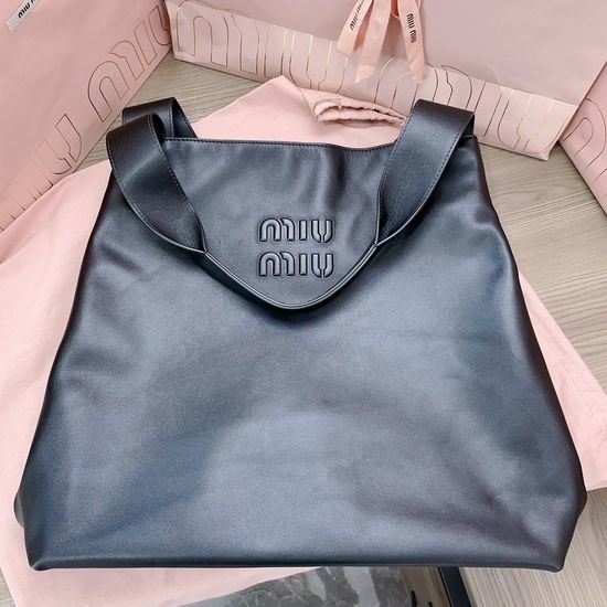 Miu Miu Hobo Leather Large Tote Handbag 13753