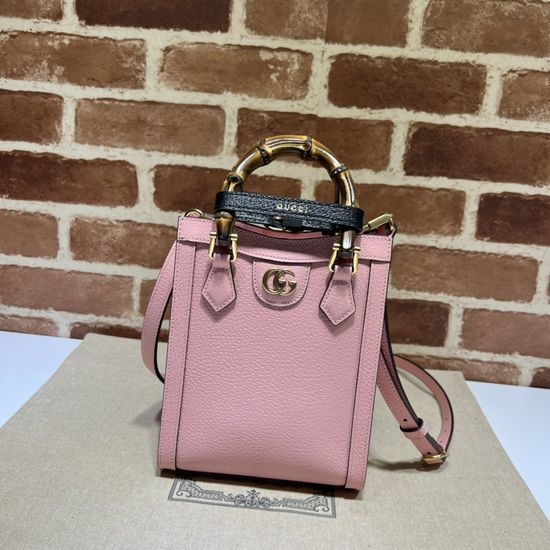 Gucci Handbag Original Leather Pink 739079