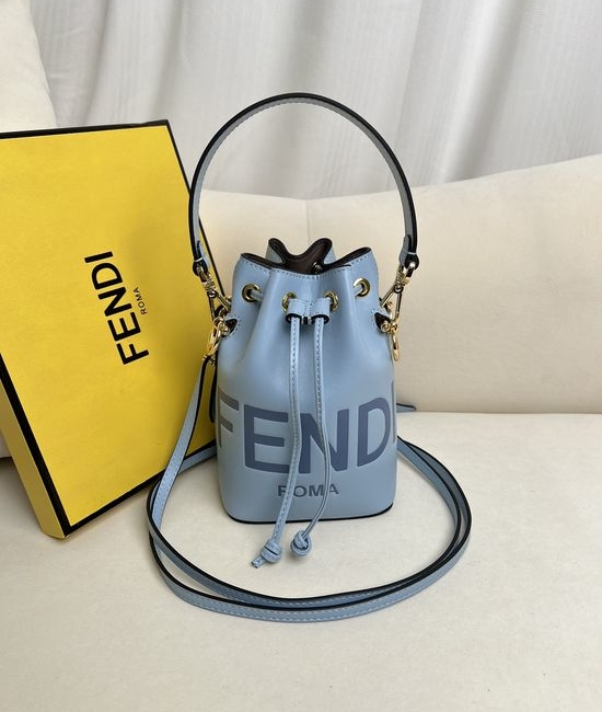 Fendi Mon Tresor Mini Leather Bucket Bag 226