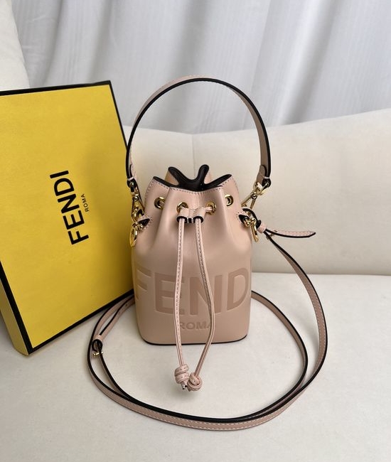 Fendi Mon Tresor Mini Leather Bucket Bag 226