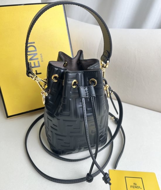 Fendi Mon Tresor Mini Leather Bucket Bag 226