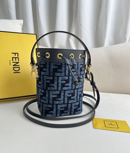 Fendi Mon Tresor Mini Leather Bucket Bag 226