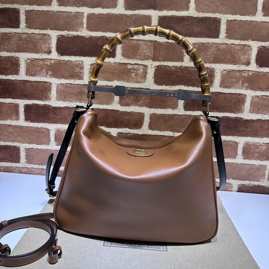 Gucci Classic Brown Leather Handbag 746245