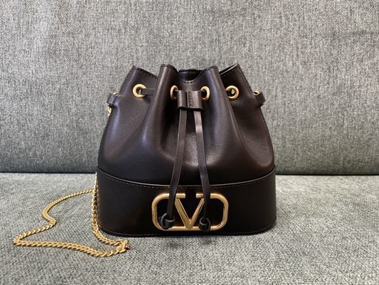 Valentino Mini Sheepskin Bucket Bag 1188